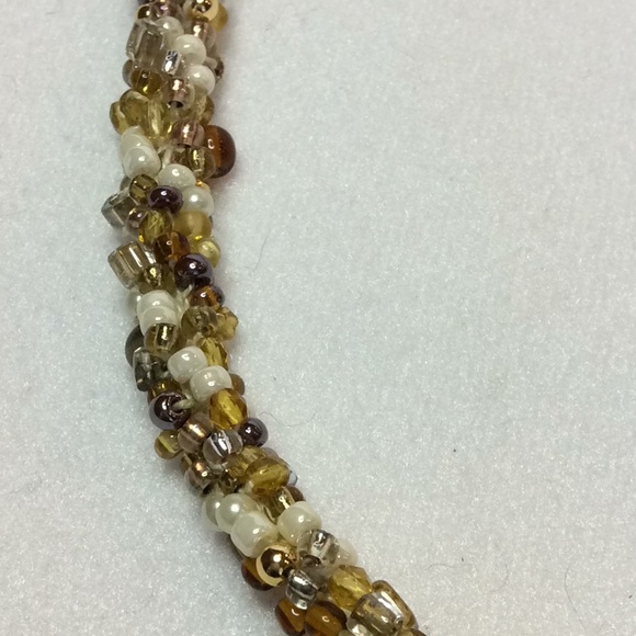 FINAL SALE PRICE CL Designs Crocheted Golden Necklace - Picture 5 of 6